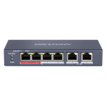 SWITCH POE 4 PORTE + 2UPLINK HIKDS3E0106PEM 10/100 35W HIKVISION 