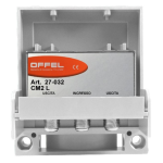 OFFEL 27-032 PARTITORE DIVISORE ANTENNA TV 1 INGRESSO 2 USCITE DA PALO Divisore per esterno serie L art. 27-032 CM2L Offel