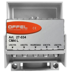 OFFEL 27-034 PARTITORE DIVISORE ANTENNA TV 1 INGRESSO 4 USCITE DA PALO Divisore per esterno serie L art. 27-034 CM4L Offel