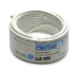 CAVO ANTENNA TV SAT 5mm BIANCO CLASSE B Matassa 10m