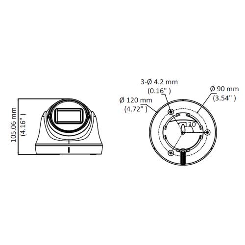 THC-T320-VF Telecamera Dome 4in1 da 2 MP, ottica 2.8-12 mm, IR 40 m - HikVision