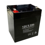BATTERIA AL PIOMBO 12V 5,2 AH 90 x 70 x 101x 107mm PER GRUPPI UPS PIOMBO ERMETICA RICARICABILE