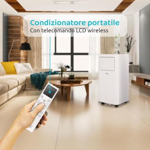 Condizionatore Portatile Melchioni VIGO9 9000 BTU Pompa Calore Deumidificatore