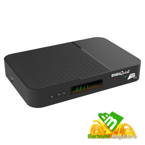 Decoder AX3 tivùsat  FULL 4K | Decoder COMBO 4K tivùsat con Triplo Tuner DVB-T2 HEVC Main 10 (10 bit), DVB-S2, Android TV | Controllo vocale | Google Cast  Decoder 4K Digiquest AX3 tivùsat Triplo Tuner controllo vocale DVB-T2/S2 Android TV