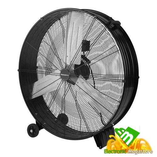 Ventilatore Industriale 118620076 90cm con Ruote Melchioni MF2590IND 360W Alta Potenza