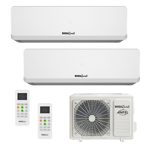 Climatizzatore Condizionatore DUAL SPLIT 12000 + 12000 BTU INVERTER R32 WIFI INCLUSO PER GESTIONE CON APP FUNZIONE I-FEEL A+++