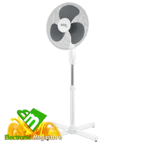 Ventilatore da Pavimento a Piantana Silenziono 40 cm 40Watt Ventilatore a Piantana Tenko AP521001 40W Ø40cm 3 Velocità Oscillante H120cm