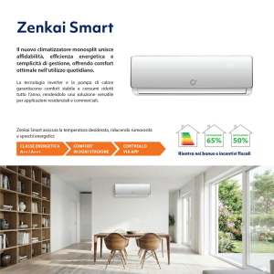 Climatizzatore Zenkai ZCS09UI Smart Inverter 9000 BTU Wi-Fi A++/A+++ R32