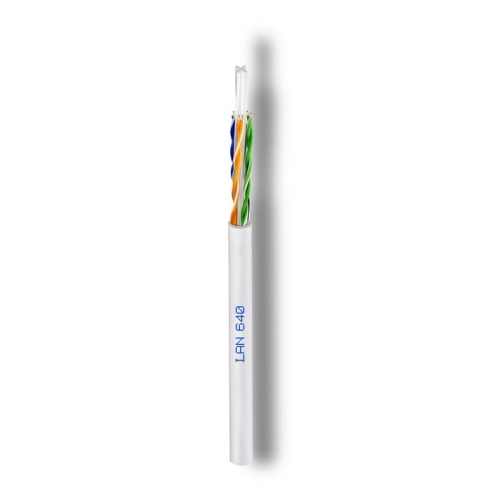 Cavo di Rete LAN 640 CAVEL Cat.6 U/UTP Puro Rame CPR Eca, 200 metri U-UTP 4x2xAWG24 Cu