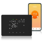Cronotermostato Smart WiFi per Caldaia o Raffreddamento NERO App Tuya/Smart Life e Vocal Assistant Compatibile Alexa/Google,con pannello soft-touch da Parete o Scatola 503 Termostato Digitale WiFi