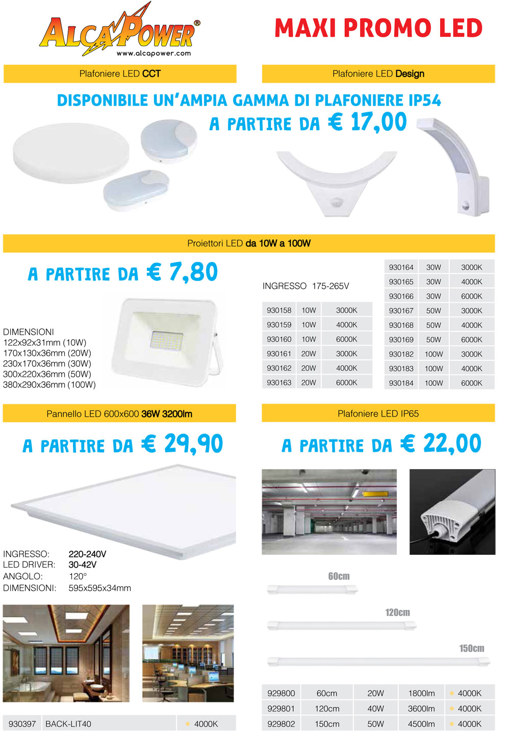 Electronic Megastore | Non perdere l'occasione prodotti LED alta qualità Alcapower garanzia italiana Contattati per qualsiasi info promo LED