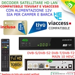 Decoder Satellitare Compatibile Tivusat Tivu Sat Tessera Tvsat Inclusa Nuovo BWARE EDISION