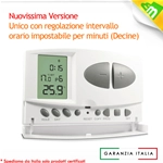 CRONOTERMOSTATO DIGITALE SETTIMANALE PROGRAMMABILE CON DISPLAY LCD CRONOTERMOSTATO DIGITALE LCD PROGRAMMABILE AVIDSEN 103954 PER RISC. E COND.