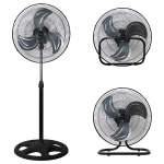 VENTILATORE PROFESSIONALE INDUSTRIALE 3 IN 1 DIMENSIONE 40 CM 45W MF 2412TRIO 3 VELOCITA