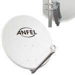 Parabola Satellitare 60 cm Supporto Disco in Ferro - Disco in Acciaio - Ideale per Zone Ventilate e per Ricevere i Canali MySky Sky HD SkyQ 4K Tivusat tivùsat UHD