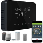 CRONOTERMOSTATO WIFI SMARTPHONE SOFT TOUCH APP ALEXA GOOGLE TERMOSTATO DA PARETE O BOX 503 230V NERO