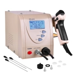 Stazione dissaldante aspira stagno ZD-915 ESD 160°C-480°C 140W pistola 80w NUOVO MODELLO STAZIONE DISSALDANTE DIGITALE 80W ANFEL ZD-915