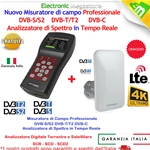 MISURATORE DI CAMPO COMBO DVB-T/T2 DVB-S/S2 ANALIZZATORE DI SPETTRO ANALISI HD CON ANTENNA AMPLIFICATA