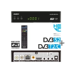 EDISION PICCOLLINO S2+T2/C Ricevitore Digitale satellitare e terrestre Full HD DVB-S2 DVB-T2 DVB-C H265 HEVC, 2xUSB, HDMI, AV, LAN, IR, Supporto USB WiFi, Telecomando Universale 2in1