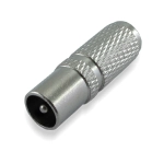 Spina coassiale per TV Ø9,5mm - ad avvitare - TWIST ON adatta per cavo ø5mm completamente schermata