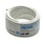 CAVO ANTENNA TV SAT 5mm BIANCO CLASSE B Matassa 15m