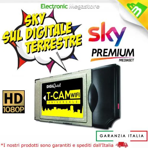SMARTCAM SKY DIGITALE TERRESTRE CAM WIFI HD ORIGINALE PREMIUM CI+ UNIVERSALE