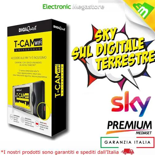SMARTCAM SKY DIGITALE TERRESTRE CAM WIFI HD ORIGINALE PREMIUM CI+ UNIVERSALE