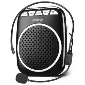 MINI ALTOPARLANTE AMPLIFICATORE VOCALE, SISTEMA PA RICARICABILE CON MICROFONO PER INSEGNANTI GUIDE TURISTICHE RELATORI ANIMATORI MINI AMPLIFICATORE PER GUIDE 5W PORTATILE RICARICABILE