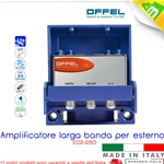 Amplificatore per esterno 12V larga banda serie UHF UHF 2 12V art. 28-010 OFFEL